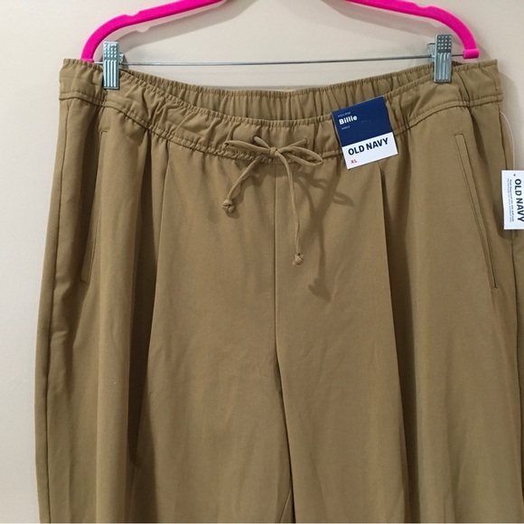 OLD NAVY Womens XL High-Waist Billie Pants Trouser Straight Leg Tan New - Picture 3 of 7